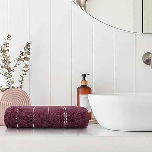 TRIDENT Cotton Bath Towel Sanitized Finish, Quick Dry, Travel Friendly Bath Towel,Size- 150x75 cm, Color - Winter Teal - Image 4