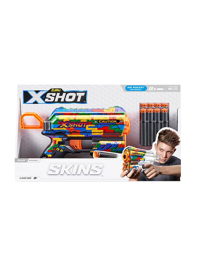 X-Shot Skins Flux Striper - Action Aiming Game For Kids, Teen, Adults Boys & Girls, Outdoor Holiday Activities, Gifts For Kids Ages 8+ - Image 2