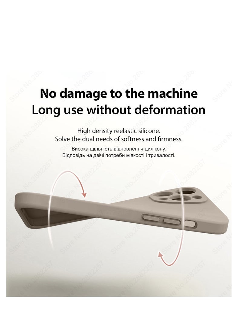 AROAQ Iphone Silicon Case, Silky-soft Touch Full-body Protective Phone Case, Luxury Original Liquid Silicone Case Mention For Iphone 15 Pro Max, 15 Plus, Pro, ( Deep blue ) - Image 4