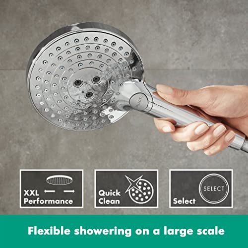 hansgrohe Raindance Select S Hand shower 120 3 sprays water-saving 9 l/min, chrome, 26531000 - Image 4