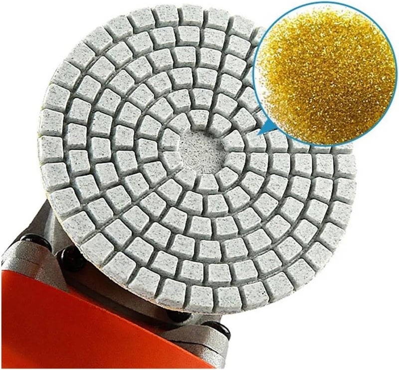 Bench grinder buffing wheel, 80mm 3 Inch Diamond Polishing Pad Wet Dry Buff Disc Abrasive for Marble Concrete Integrated Grinding Disc Angle Grinder Tools 1/2/3/5/6/8/10pcs(1pcs) - Image 5