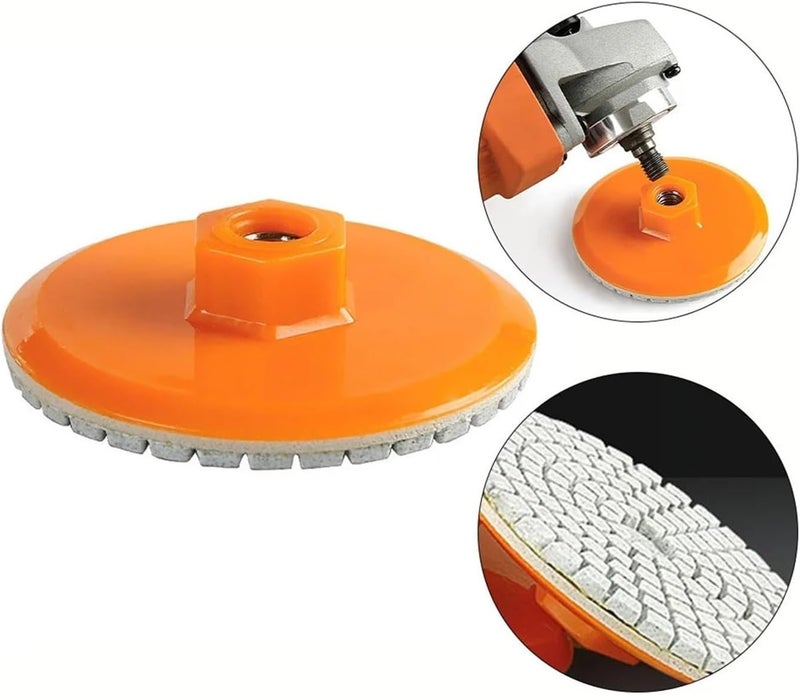 Bench grinder buffing wheel, 80mm 3 Inch Diamond Polishing Pad Wet Dry Buff Disc Abrasive for Marble Concrete Integrated Grinding Disc Angle Grinder Tools 1/2/3/5/6/8/10pcs(1pcs) - Image 4