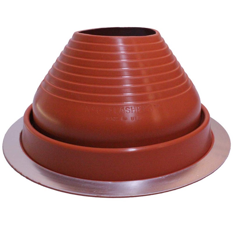 Flashers 6 Silicone High Temp Flexible Roof Jack Pipe Boot Metal Roofing Pipe Flashing Pipe OD 5 to 9 100 Made in The USA