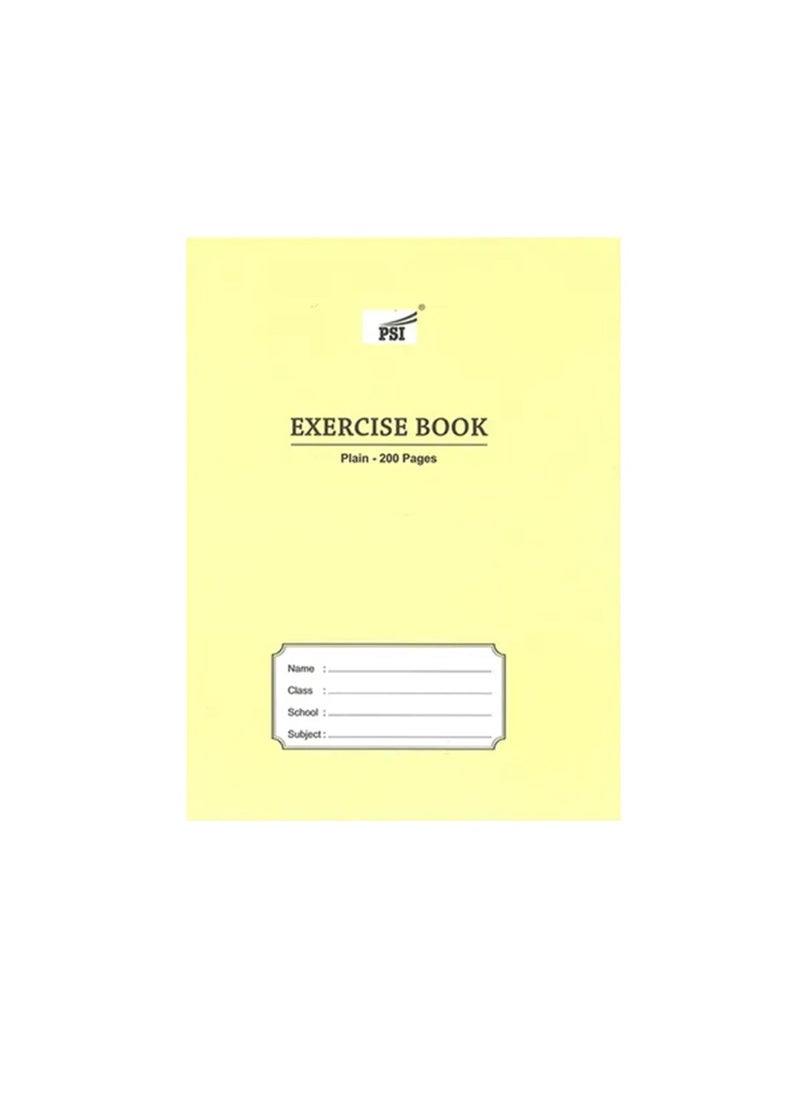Psi - 3-Piece Plain Exercise Notebook 200 Pages - Image 1