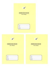 Psi 3-Piece Plain Exercise Notebook 200 Pages  - Image 1