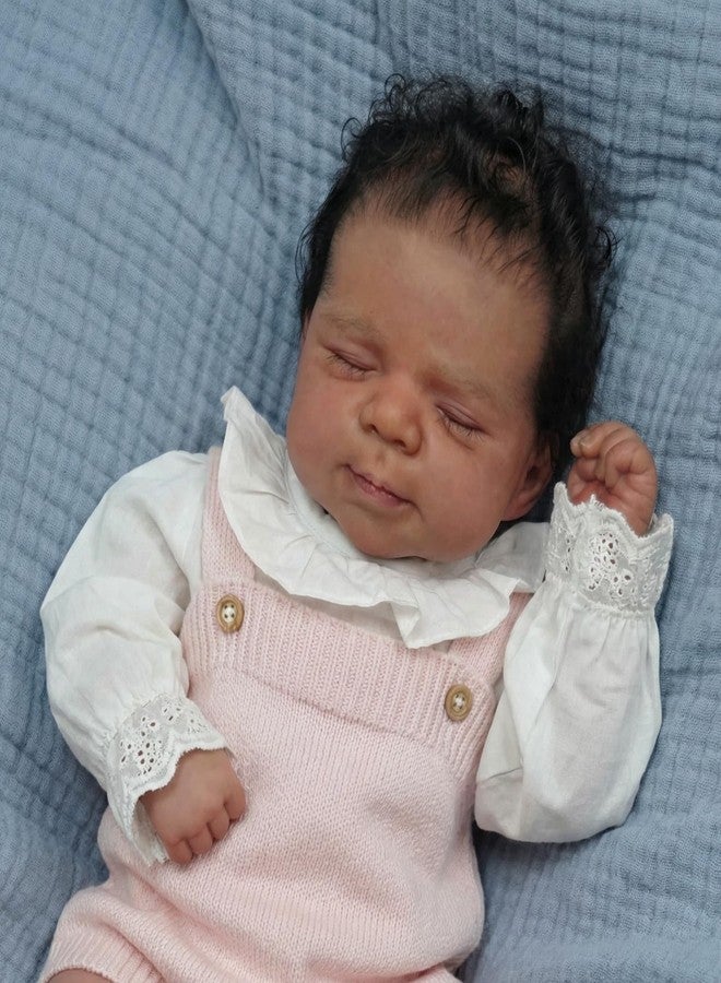 Zero Pam Black Reborn Baby Dolls Silicone Full Body-18 in Black Reborn Dolls Girls, Realistic Baby Doll, Anatomically Correct Full Silicone Babys Doll with Accessories - Image 2