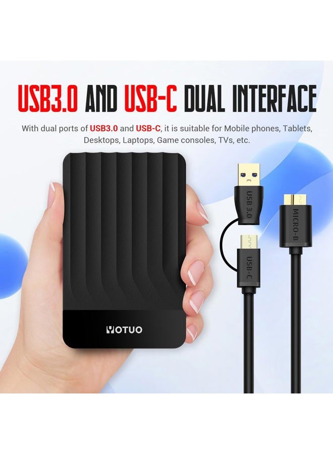 YOTUO Portable 500GB External Hard Drive Storage Expansion Mobile HDD USB 3.0 for PC, Mac, Desktop, Laptop, PS4, Xbox One, Xbox 360, Android, iPhone 15/16/17, Office & Game (Black) - Image 4