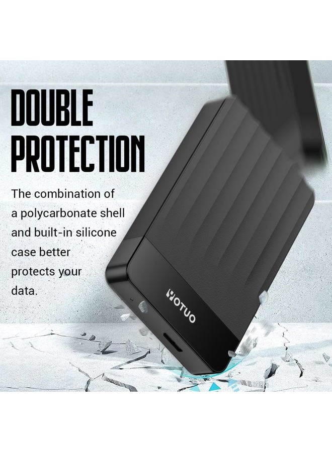YOTUO Portable 500GB External Hard Drive Storage Expansion Mobile HDD USB 3.0 for PC, Mac, Desktop, Laptop, PS4, Xbox One, Xbox 360, Android, iPhone 15/16/17, Office & Game (Black) - Image 5