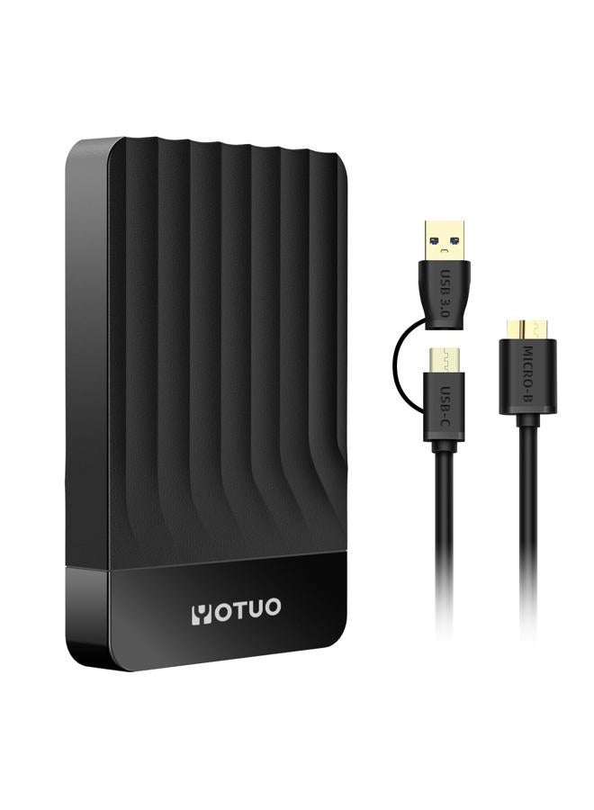 YOTUO Portable 500GB External Hard Drive Storage Expansion Mobile HDD USB 3.0 for PC, Mac, Desktop, Laptop, PS4, Xbox One, Xbox 360, Android, iPhone 15/16/17, Office & Game (Black) - Image 1