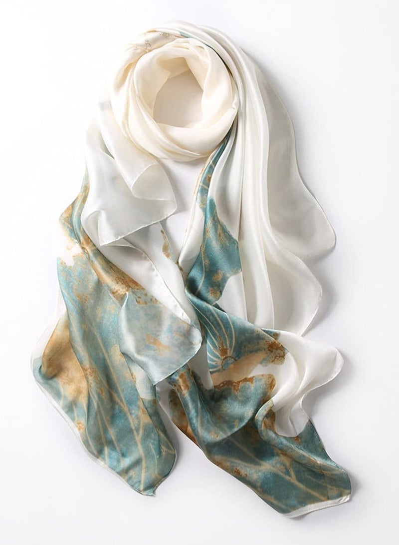 Y&D Fashion Scarves Scarf Silk Feeling Long Lightweight Sunscreen Shawls for Women - Image 4