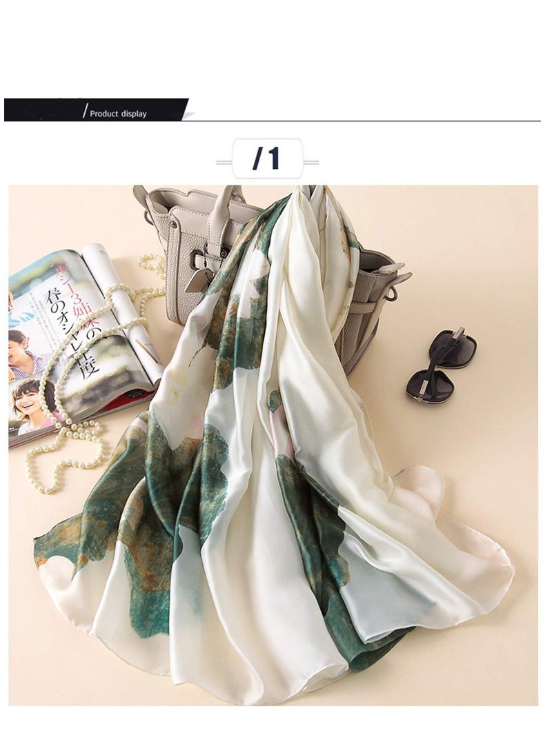 Y&D Fashion Scarves Scarf Silk Feeling Long Lightweight Sunscreen Shawls for Women - Image 5