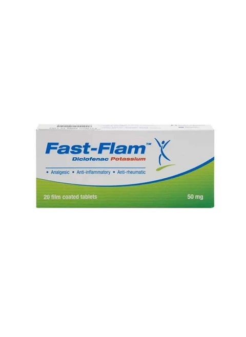 Fast Flam 50Mg Tab 20 Count