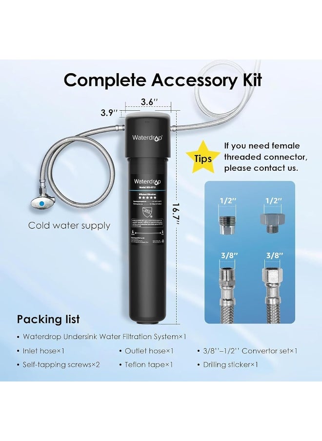 Waterdrop - Waterdrop 15UA Under Sink Water Filter System - Image 1