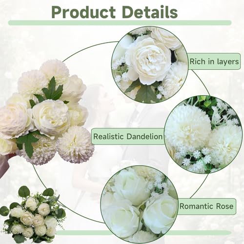 Autokcan 150 Pcs 10 Kinds Artificial Greenery Stems Bulk with Flowers Fake Eucalyptus Leaves Stems Bundle Faux Greenery Plant Branches for Floral Wedding Arrangement Home Decor Vase Bouquets - Image 2
