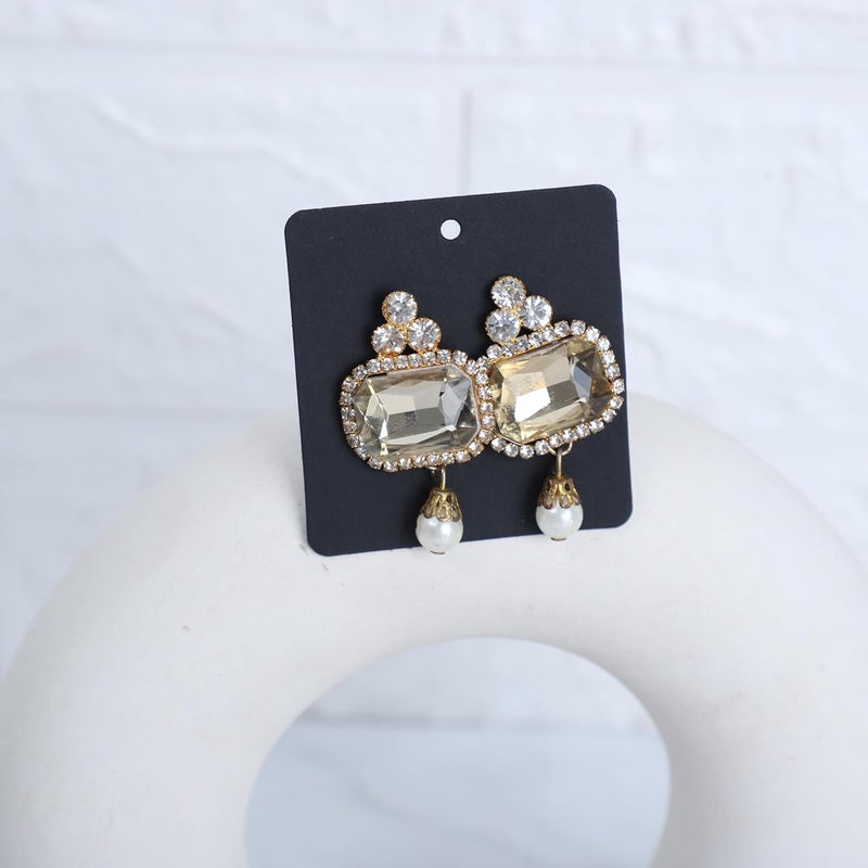 Zenomia Black Earrings Packaging Card, Decorative Handmade Jewelry Packaging Material, Jewelry Display Tag | Pack of 50 (2x2.15inch) - Image 2