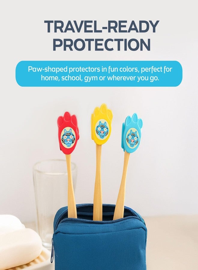 drTung's Kids Snap-On Toothbrush Protection - Toothbrush Head Cover Caps for Travel or Household, Keeps Bristles Fresh, Kid-Safe Natural Essential Oil Blend - 2 Protectors (6 Pack) - Image 5