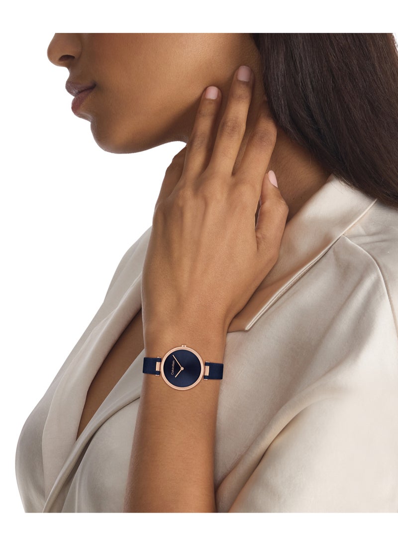 CALVIN KLEIN Round Analog Women's Blue Case Watch - 25100041  - Image 4