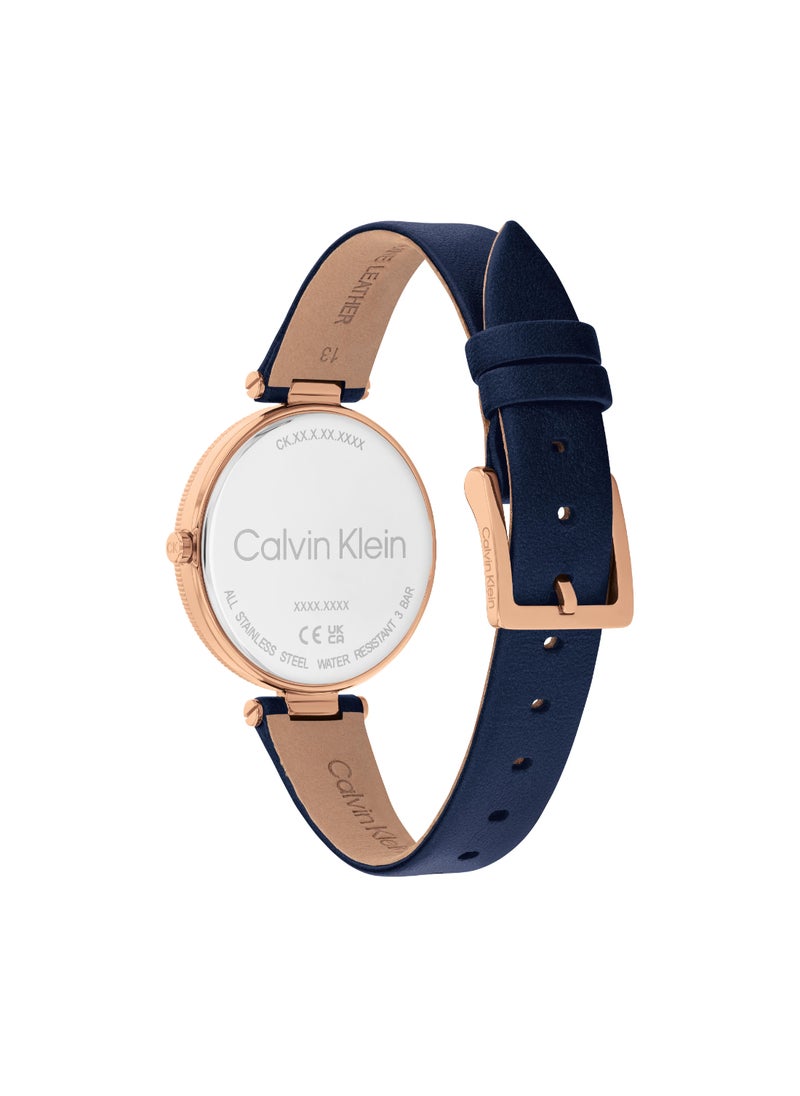 CALVIN KLEIN Round Analog Women's Blue Case Watch - 25100041  - Image 3