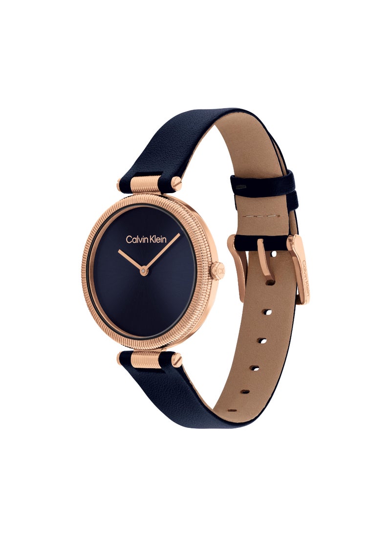 CALVIN KLEIN Round Analog Women's Blue Case Watch - 25100041  - Image 2