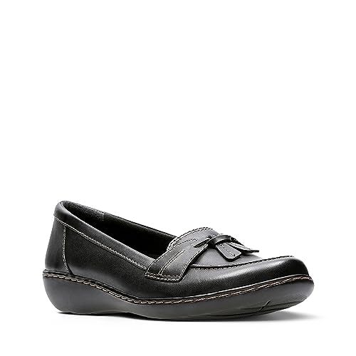 Clarks Women's Ashland Bubble Slip-On Loafer, Black, 9 Narrow - Image 3