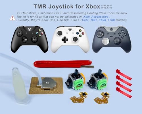 ElecGear 2x TMR Joystick and Desoldering Heating Plate Replacement for Xbox One Controller Calibration PCB TMR Hall Control Stick and Soldering Wick Repair Tools TMRXB1 - Image 3