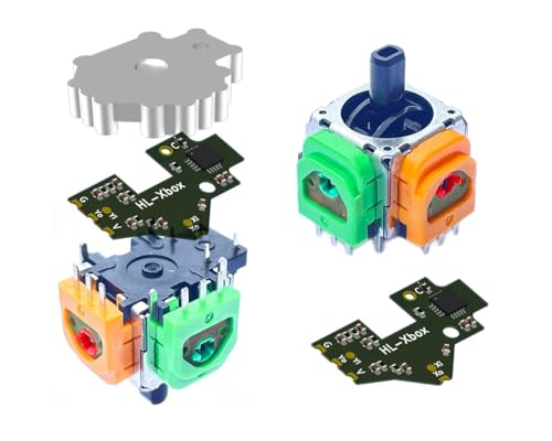 ElecGear 2x TMR Joystick and Desoldering Heating Plate Replacement for Xbox One Controller Calibration PCB TMR Hall Control Stick and Soldering Wick Repair Tools TMRXB1 - Image 1