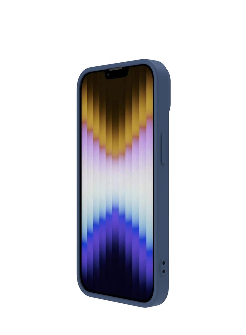 Nillkin CamShield Silky Magnetic Silicone Case For iphone 14 Pro  - Blue - Image 4