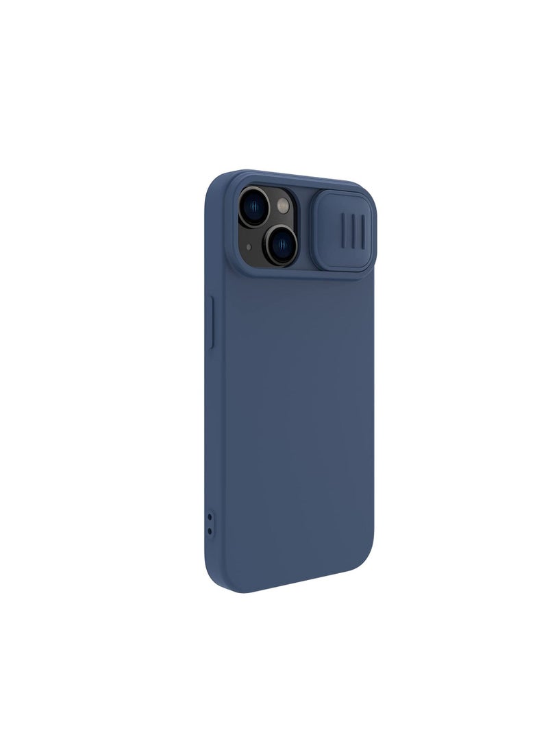 Nillkin CamShield Silky Magnetic Silicone Case For iphone 14 Pro  - Blue - Image 1