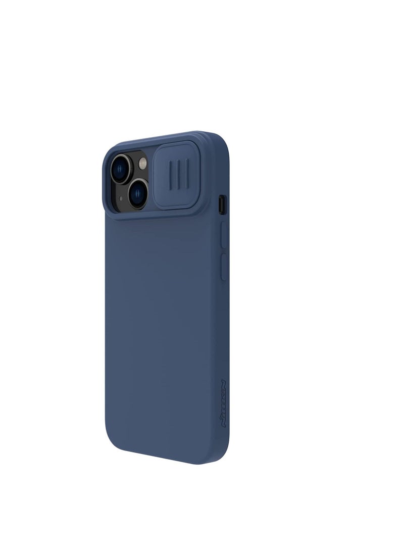 Nillkin CamShield Silky Magnetic Silicone Case For iphone 14 Pro  - Blue - Image 3