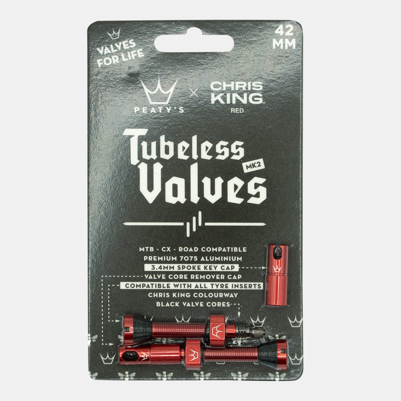 PEATY'S x Chris King (MK2) Tubeless Valves - 42mm - Image 2