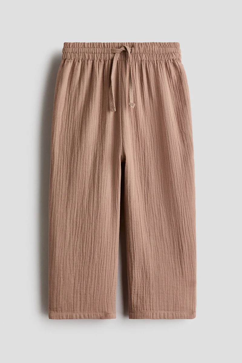 H&M Cotton muslin joggers