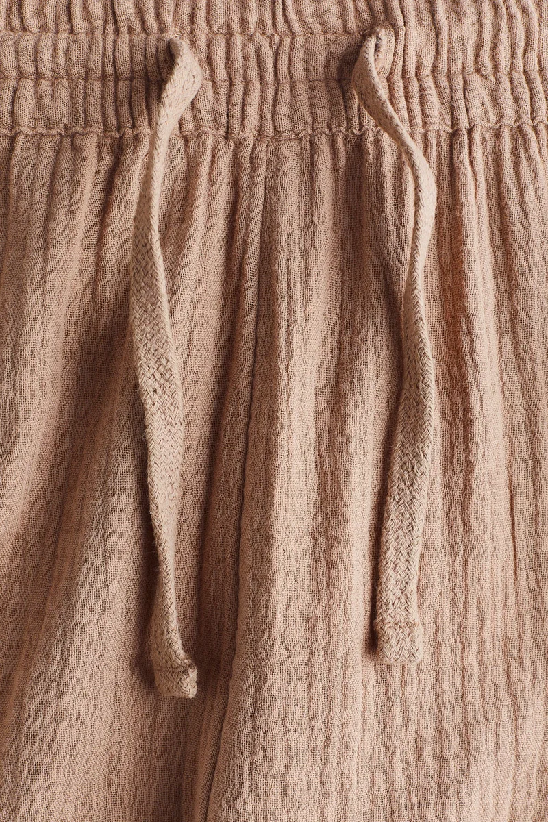 H&M Cotton muslin joggers