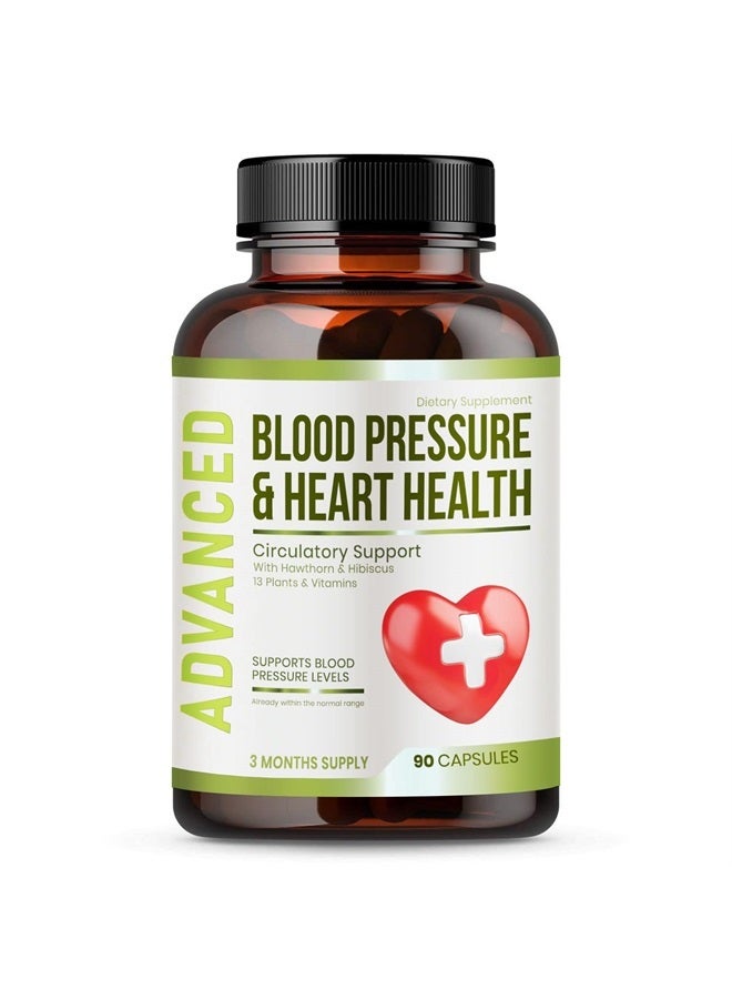NutraPro Heart Health Blood Pressure Support Supplement - Support Blood Pressure & Healthy Circularity Naturally with Hawthorn Berry & Hibiscus.Vitamins Pills for Healthy Hypertension (BP) & Healthy Heart. - Image 1