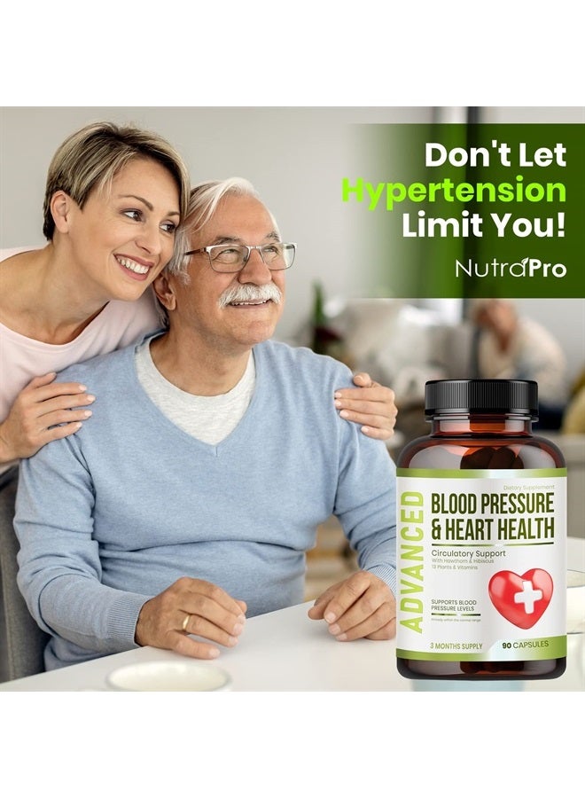 NutraPro Heart Health Blood Pressure Support Supplement - Support Blood Pressure & Healthy Circularity Naturally with Hawthorn Berry & Hibiscus.Vitamins Pills for Healthy Hypertension (BP) & Healthy Heart. - Image 4