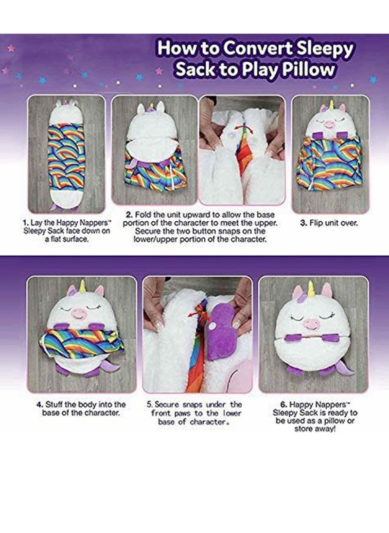 Cool Baby COOLBABY Kids Cartoon Lazy Warm Sleeping Bag, Foldable Cartoon Animal Sleeping Bag, Suitable for Children Playing and Camping  - Image 4