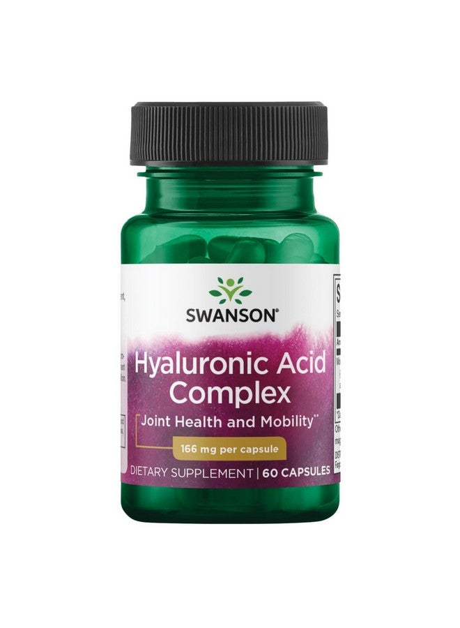 Swanson Super Potency Hyal-Joint Hyaluronic Acid Complex 166 Milligrams 60 Capsules - Image 1
