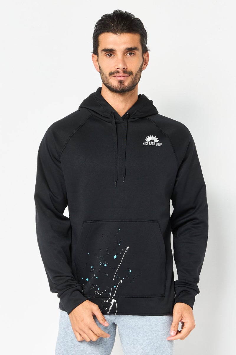 Nike Men Therma Fit Long Sleeve Training Hoodie, Black - Image 1