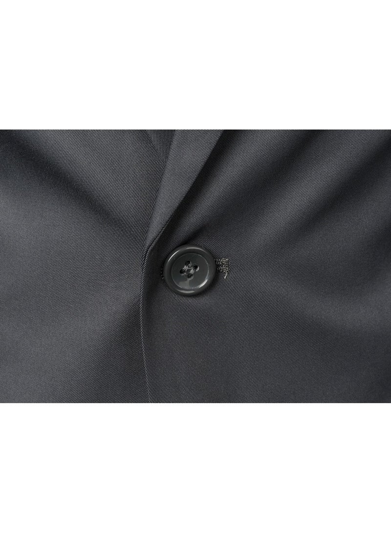 Shougu Fashionable And Versatile Business Solid Color Men's Suit Set Two-piece Set  - Image 5