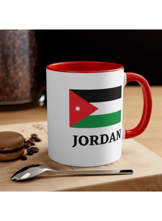 RYN Jordan Flag Coffee Mug, 11oz Capacity - Image 2