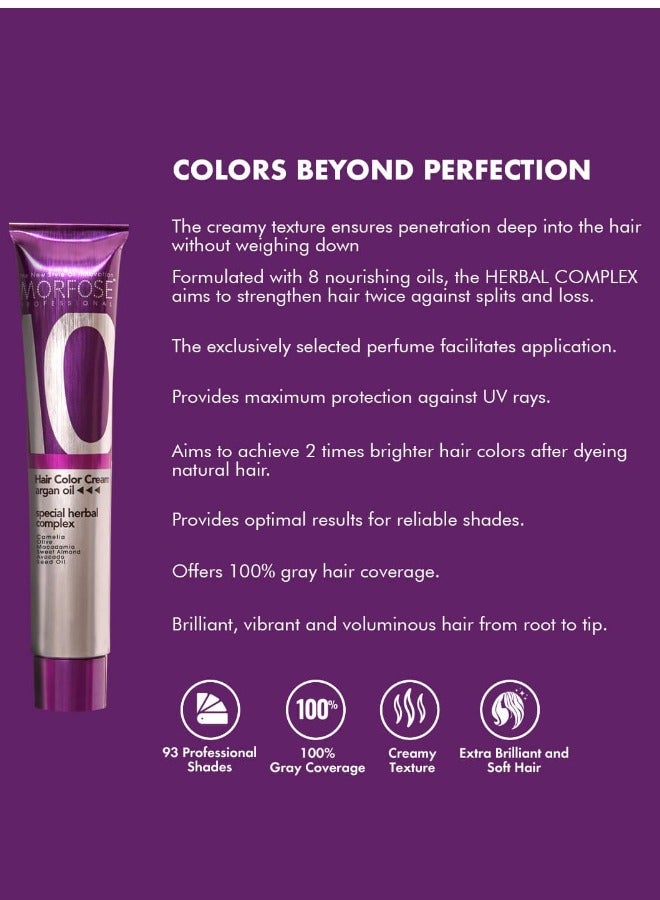 MORFOSE Morfose Hair Color Cream (5.35 Intense Chocolate Brown) - Special Herbal Complex 100ml - Image 4