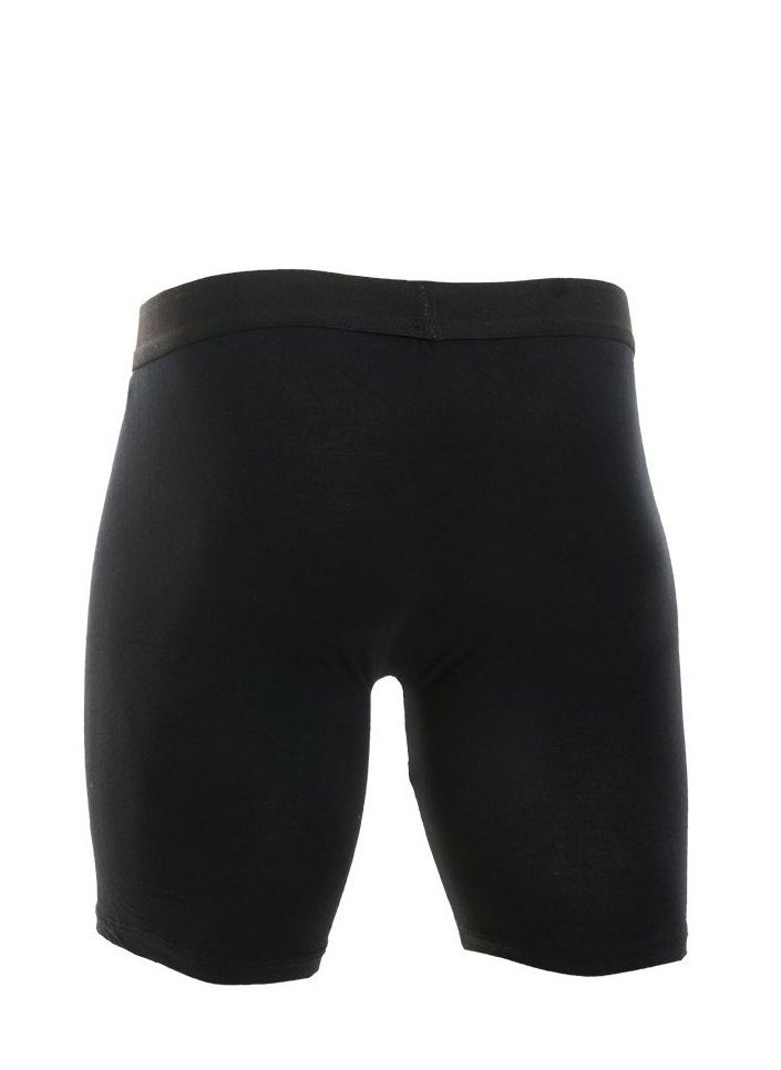 COTTONIL - Plain Comfy Long Boxer-BLack - Image 1