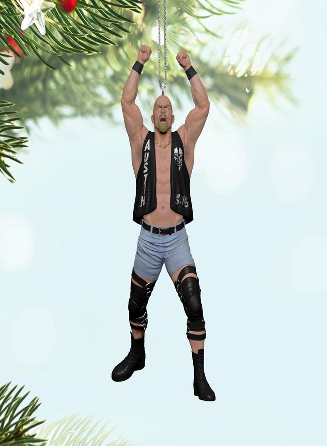 Hallmark Keepsake زينة عيد الميلاد التذكارية من هولمارك لعام 2025، ستون كولد ستيف أوستن من WWE، هدايا لمحبي WWE - Image 3