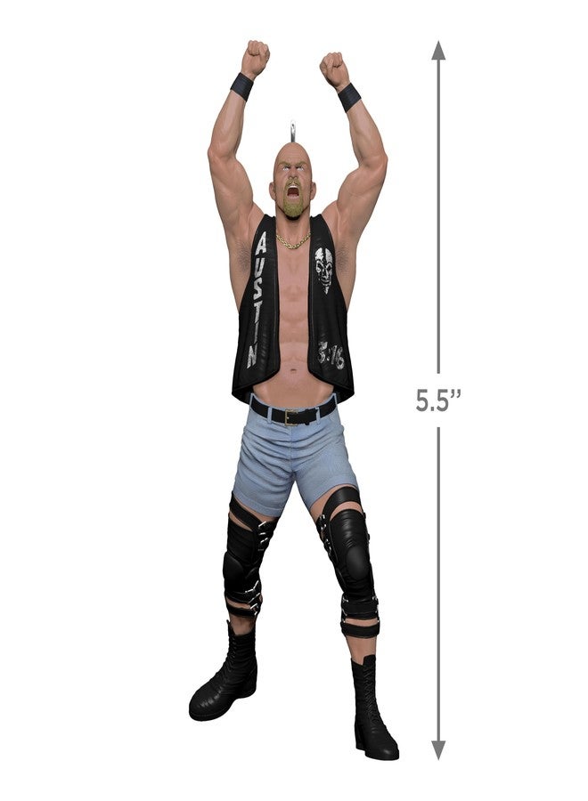 Hallmark Keepsake زينة عيد الميلاد التذكارية من هولمارك لعام 2025، ستون كولد ستيف أوستن من WWE، هدايا لمحبي WWE - Image 4