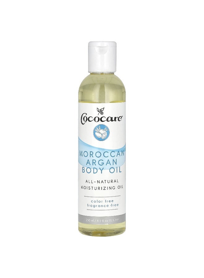 Coco care كوكوكير، زيت الجسم المغربي بالأركان، خالي من العطر، 8.5 أونصة سائلة (250 مل) - Image 1