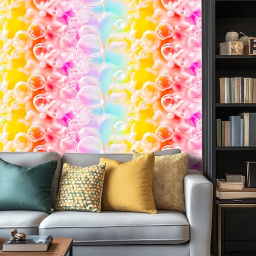 HOMETITUTE Colorful Bubble Wallpaper Peel and Stick 157x394 Self Adhesive Removable Vinyl Contact Paper for Wall Countertop CabinetsHome Decor - Image 3