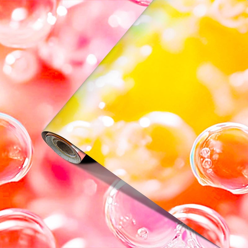 HOMETITUTE Colorful Bubble Wallpaper Peel and Stick 157x394 Self Adhesive Removable Vinyl Contact Paper for Wall Countertop CabinetsHome Decor - Image 2