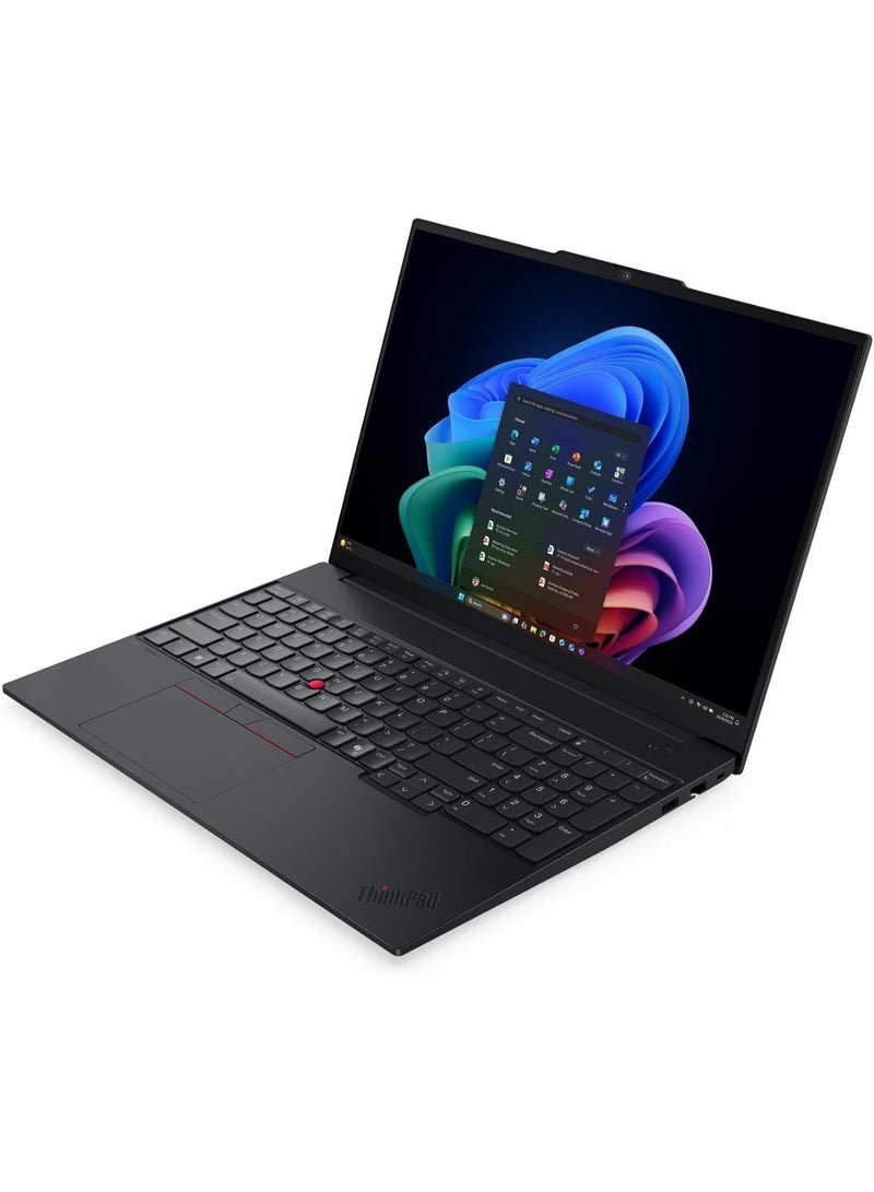 لينوفو Lenovo ThinkPad E16 Gen 3 Laptop, 16" WUXGA IPS Display, Intel Core Ultra 7 258V, 32GB LPDDR5X RAM, 2TB SSD, Intel Arc Graphics 140V, Backlit English Keyboard, Black English black - Image 5
