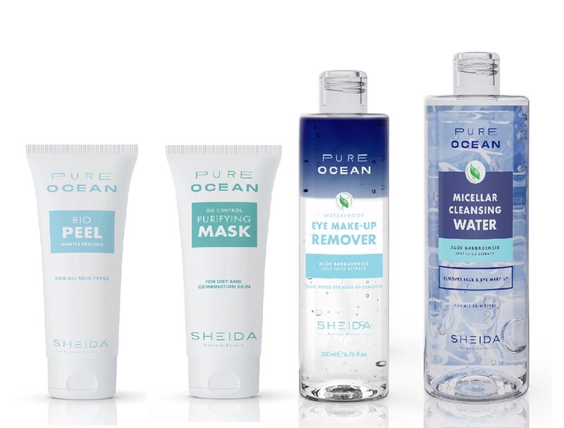 Sheida Pure Ocean Make-up, Facial Cleansing and Peeling Set - Image 1