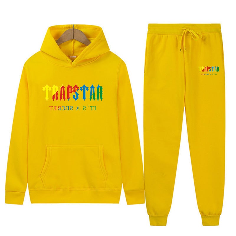 Men'S And Women'S Sweater Sweatpants 2-Piece Sports Suit Leisure Sports 16-Color Hoodie Printing - Image 1