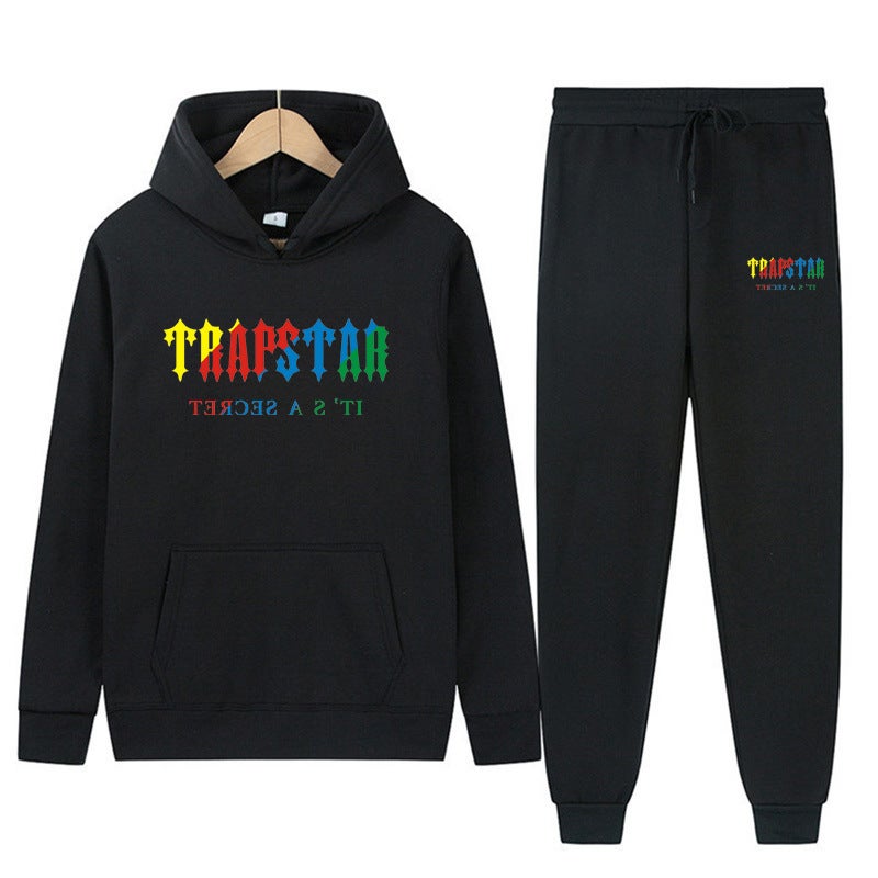 Men'S And Women'S Sweater Sweatpants 2-Piece Sports Suit Leisure Sports 16-Color Hoodie Printing - Image 2